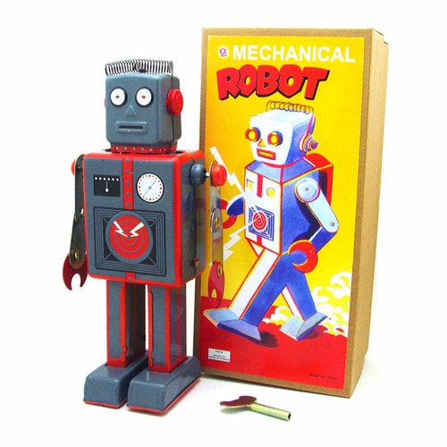 Aerospace Robot Wind-Up Tin Toy Novelty Adult Collection Home Party Decoration - Picture 37 of 104