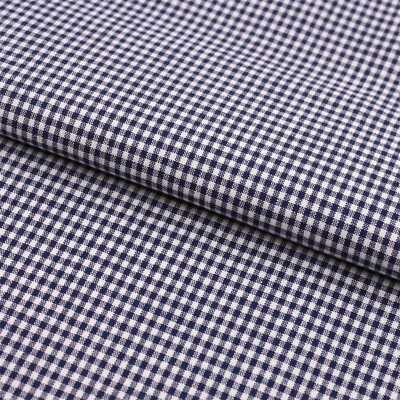 Stoff Meterware Vichy Karo 2x2 mm Marine Blau kariert Karomuster