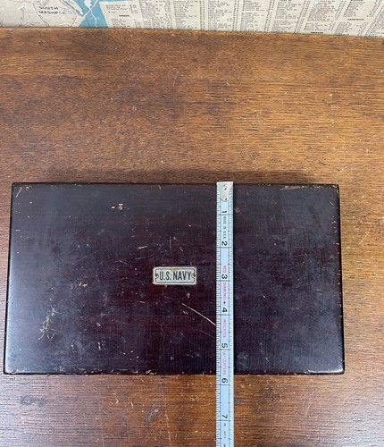 Rare WW1 U.S. Navy Navigator's Tool Case 2 Compasses W/ Magnifying Glass Antique - Picture 14 of 15