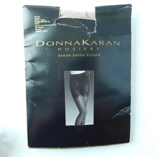 Donna Karan Hosiery Pantyhose NY Sheer Satin Tone, Dark Buff Medium 00A16 Beige