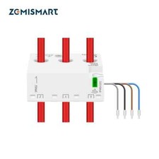 Tuya Zigbee WiFi Smart Meter Real-time Power Monitoring 63A Energy Meter