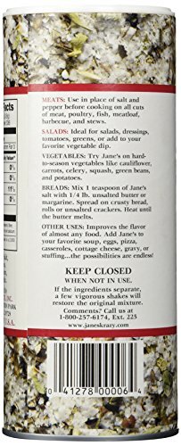 Jane's Krazy Mixed-up Original Salt Blend 9.5 Oz (Pack Ounce of 3) - Picture 2 of 2