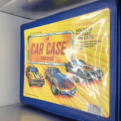 Tara Toy Corp. 48 Car Case Deluxe No. 20200  Blue 1980 Made in United States