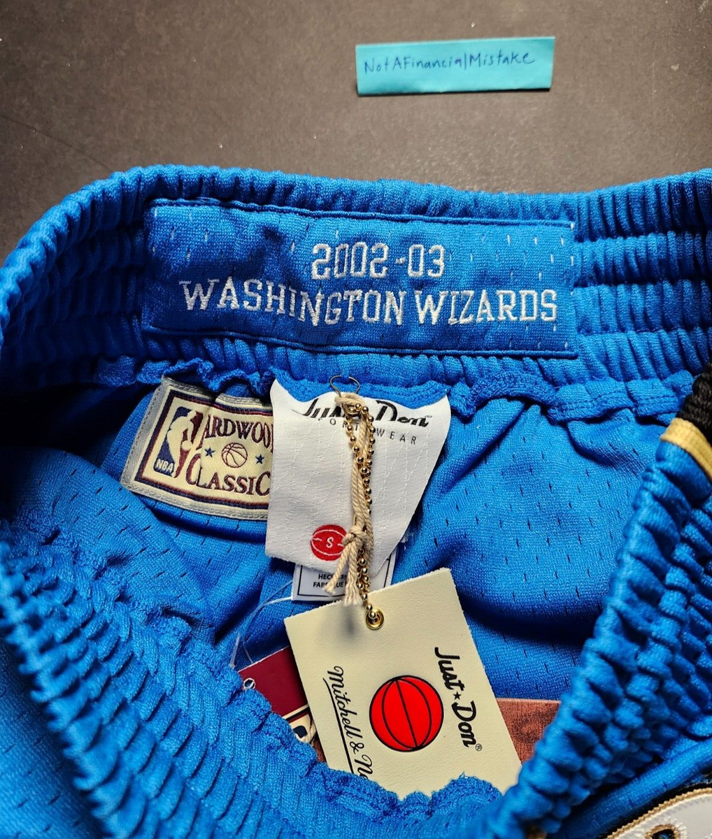 NWT Just Don x Mitchell & Ness NBA Washington Wizards 2002-03