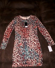 Women's Bodycon Dress With Animal Print SIZE MEDIUM NEW WITH TAGS