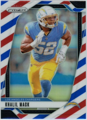 Khalil Mack 2024 Panini Prizm #162 Los Angeles Chargers Red White and Blue