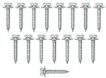 1967 - 1969 Convertible Top Tack Strip Bolts Set, Rear, 17 Pieces