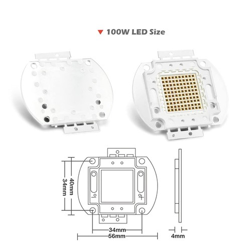 1PC 100W High Power Led Chip SMD COB Light Bulb for Floodlight Lamp Beads DIY - Picture 76 of 85