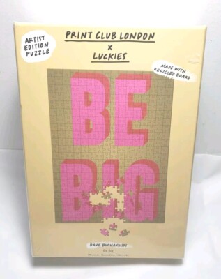 Print Club London x Luckies BE BIG Dave Buonaguidi 500 Piece Puzzle-NEW & SEALED