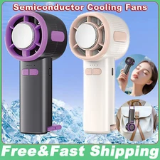 New Upgrade Portable Handheld Cooling Fan with Cold Compress Function USB 3Speed
