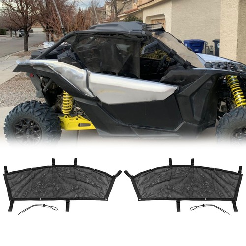 For 2017-25 Can-Am Maverick X3/X3 Max 2PCS Side Window Net Sun Shade Cover Mesh