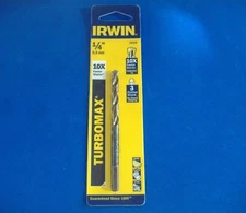 IRWIN TURBOMAX 1/4" HIGH SPEED STEEL DRILL BIT HSS