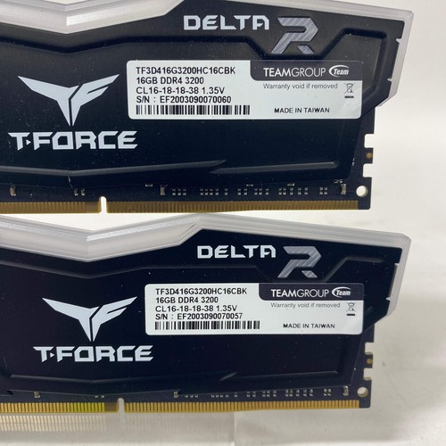Team T-Force DELTA RGB 32GB (2x16GB) RAM DDR4 2400MHz TF3D416G3200HC16CBK - Photo 2/3