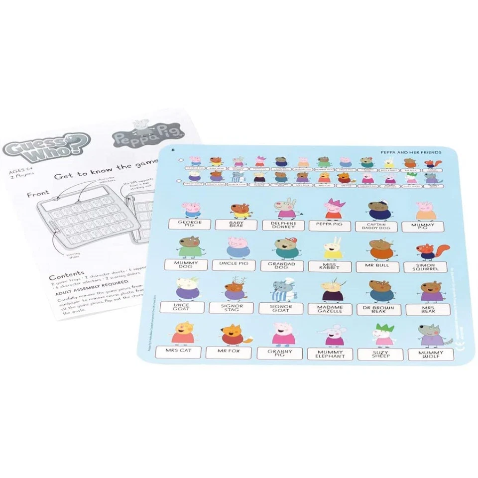 Peppa Pig Guess Who Family Board Game Kids Guessing Game 024259 - Image 4 of 4