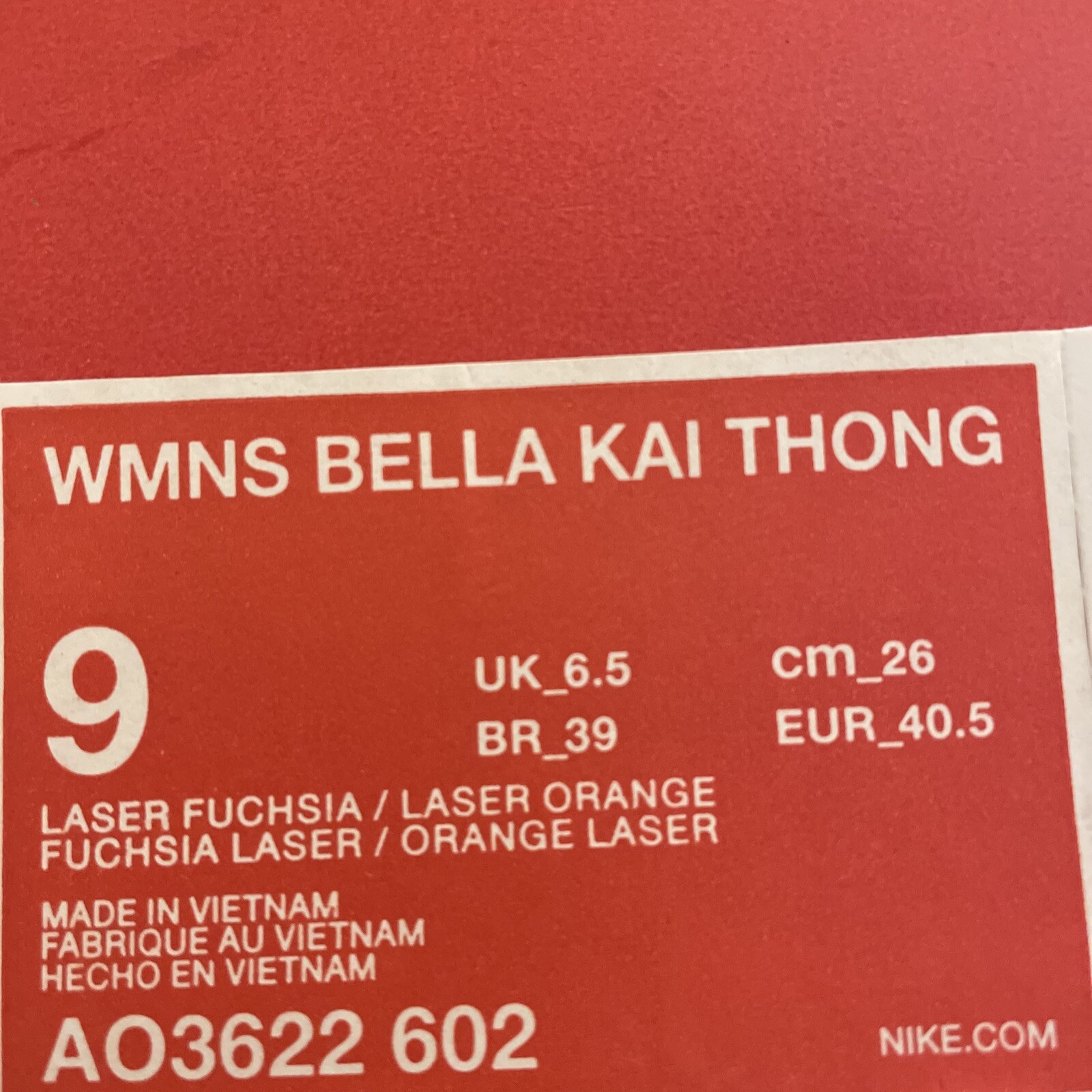 Nike Bella Kai Thong Sandals Flip Flops Sz 9 Gem