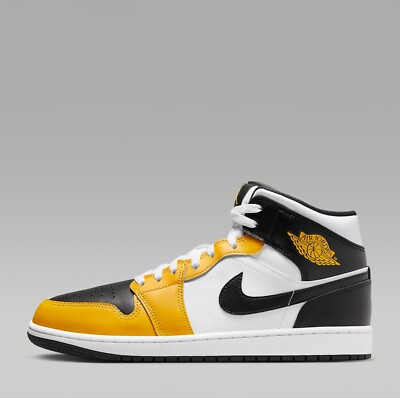 Size 7.5 - Air Jordan 1 Mid Yellow Ochre for sale online | eBay