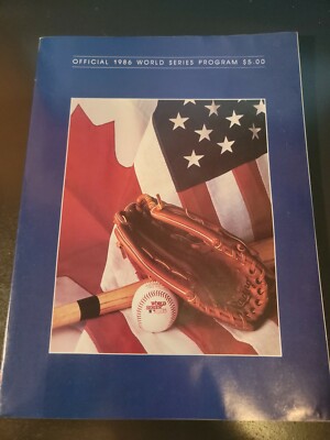 1986 World Series Program New York Mets vs Boston Red Sox | eBay