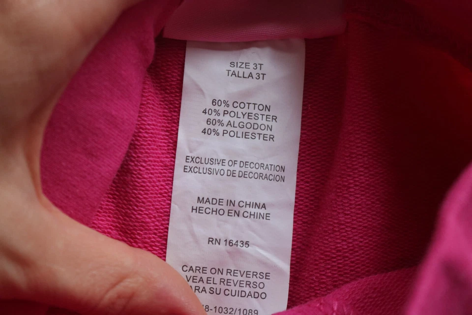 Conjunto de 3 - Chaleco y camisa y pantalón rosa Young Hearts niña 100 % algodón talla 3T Foto 4 de 4