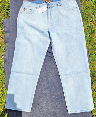 Territory Ahead Classic Fit Jeans Light Indigo/Blue NWT Mens Size 42 Inseam 30