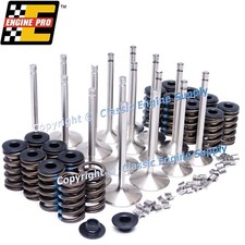 Hp Head Kit With Z28 Springs Stainless Steel Valves 2.02 1.6 Fits Chevy Sb