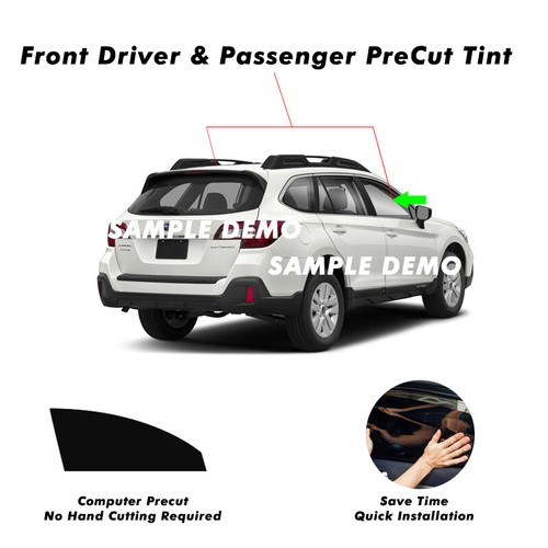 Precut Tint Front Two Door Windows Computer Cut Any Film Shade% for Ford Mustang - Foto 2 di 2