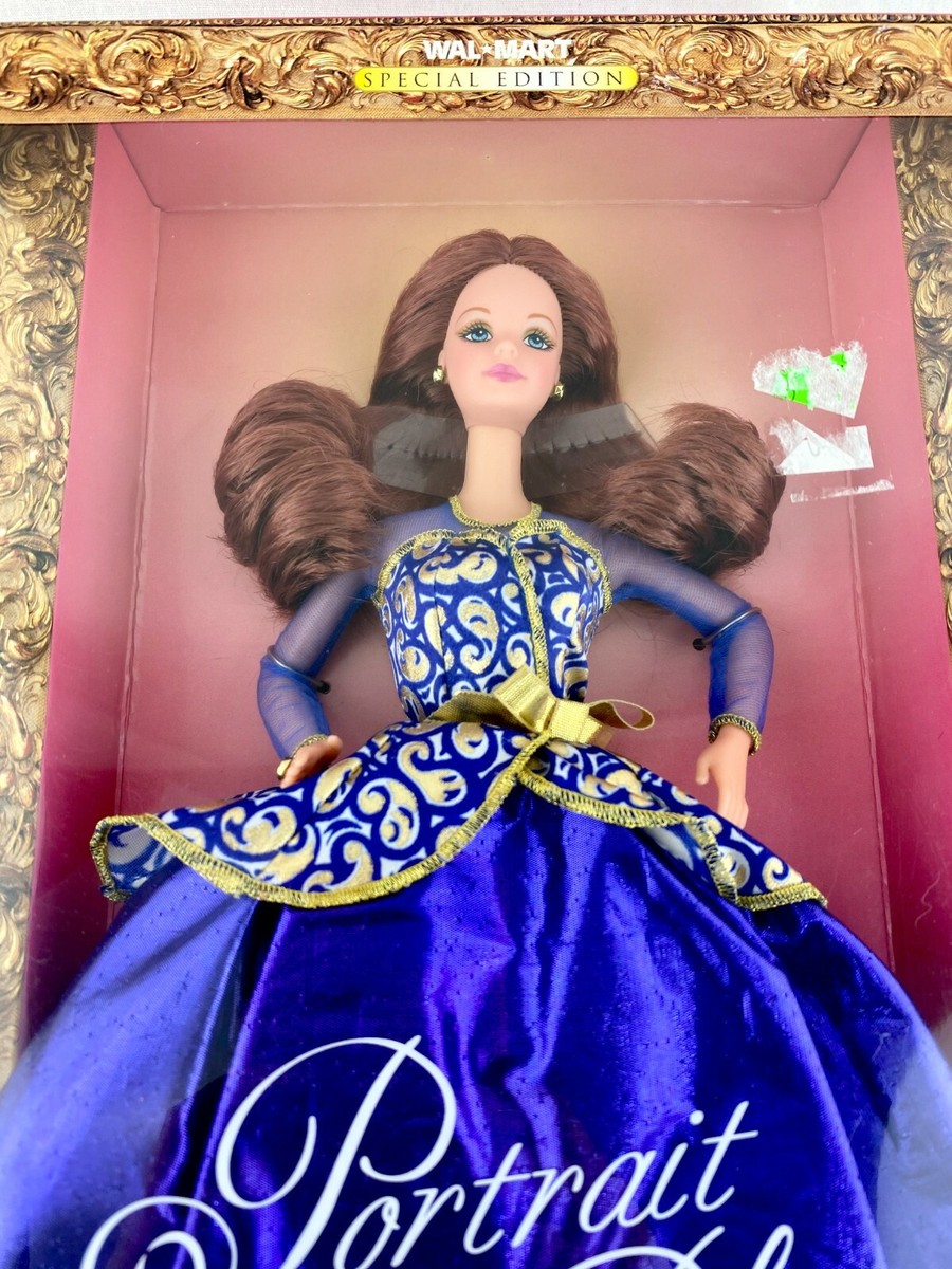 Barbie Portrait in Blue 1997 Red Hair Doll Walmart Special Ed