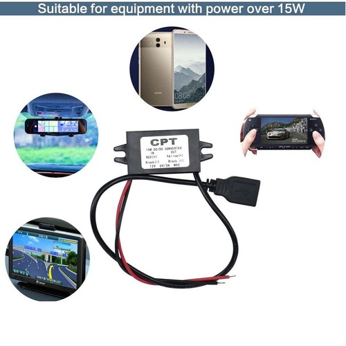 Converter 12V Step Down To 5V 3A 15W 1/2 USB Output Power Adapter Module - Picture 8 of 20