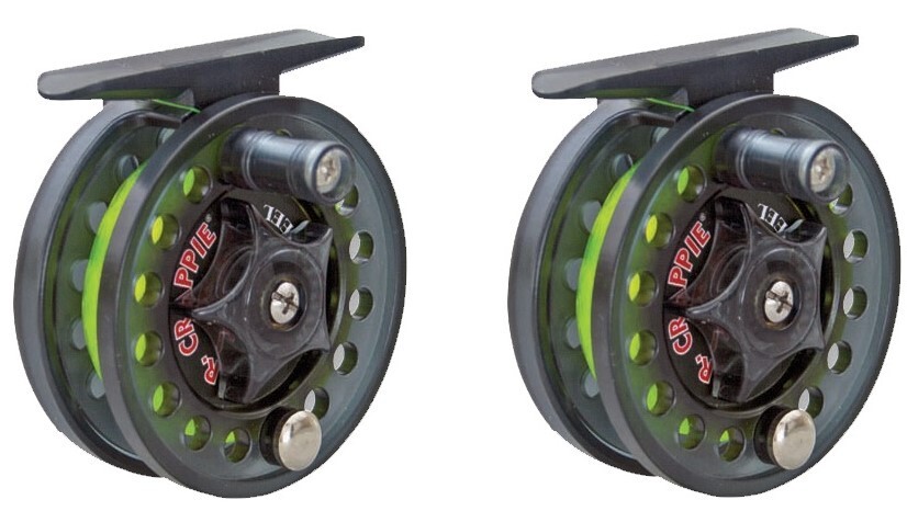 2ea MR. CRAPPIE JIGGING REEL MC1   ONE SET OF 2 REELS