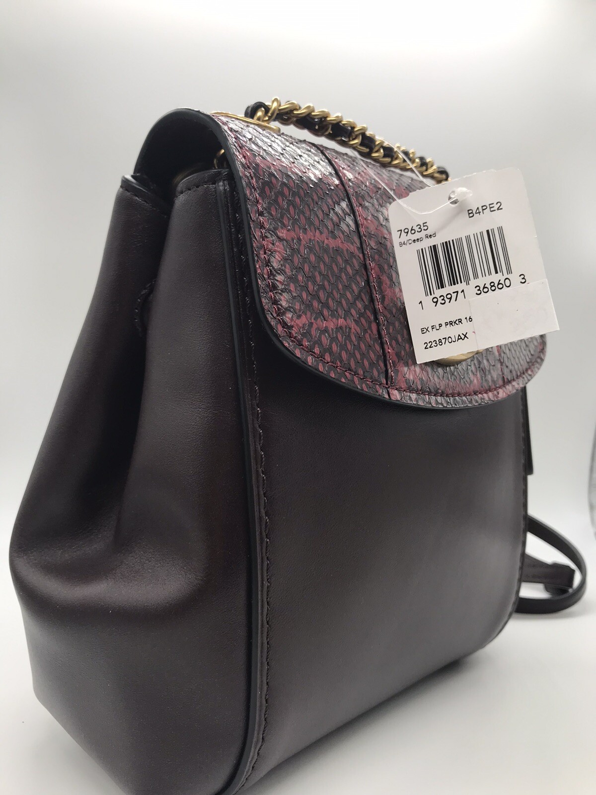 coach parker 16 backpack black