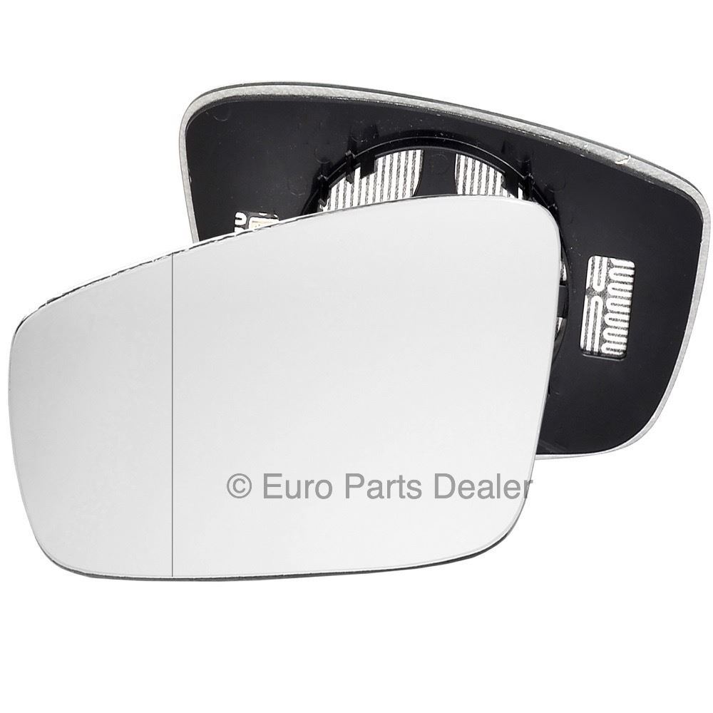 Passenger Side HEATED WING MIRROR GLASS for Skoda Citigo 2011-20 Clip On wide