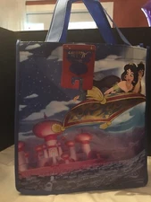 Disney Aladdin Reusable Shopping Tote Bag Jasmine Carpet New