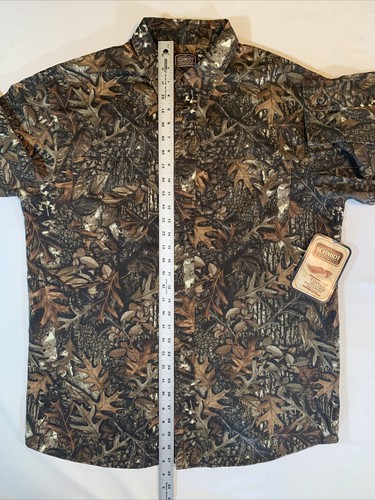 Camisa de trabajo Schmidt para hombre grande camuflaje abotonada manga larga caza L - Imagen 7 de 10