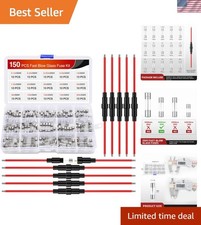 150PCS Fast Blow Glass Fuses with 10PCS 5x20mm Inline Holder Screw Type16AWG ...