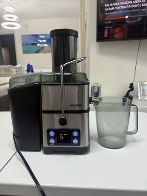 Gourmia Stainless Steel Juicer Extractor with 6-Speed Control and Self-Clean Cyc