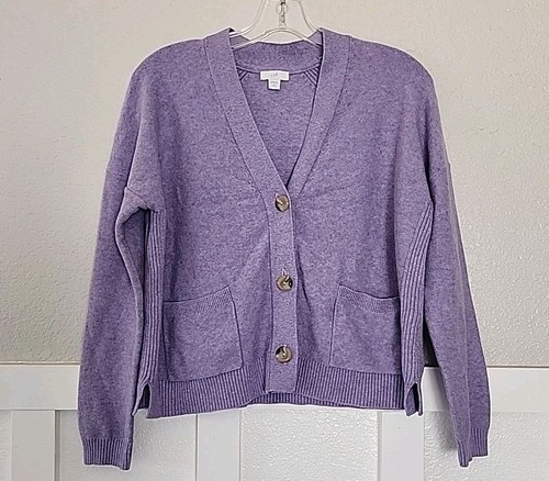 J Jill Purple Sweater Long Sleeves S Petite Used - Picture 2 of 14