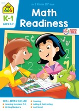 School Zone Math Readiness Workbook: 32 Pages, Kindergarten, 1st Grade, Numb...