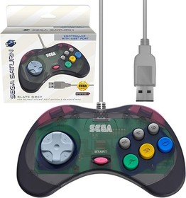 Official Sega Saturn USB Controller Pad Model 2 for Sega Genesis Mini, PS3, P...