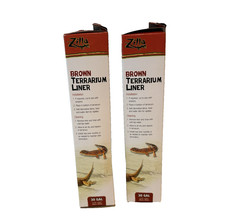 Zilla Reptile Terrarium Liner 30 Gal Brown - BUNDLE OF 2