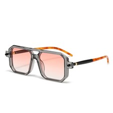 Polygon Square Sunglasses Mirror Lens UV400 Unisex Casual Travel Eyewear