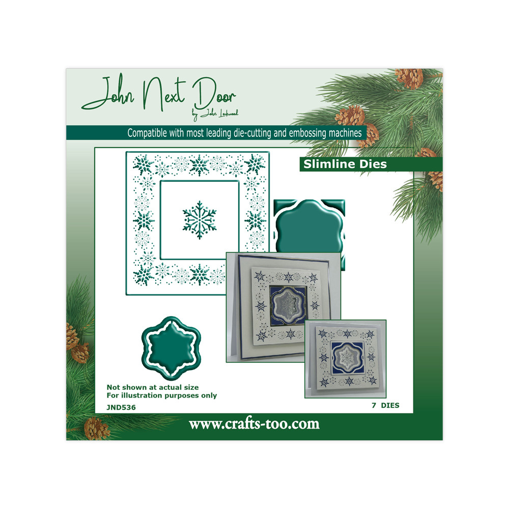 John Next Door Limited Edition Christmas - Twisting Snowflake - JND536