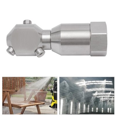 Stainless Rotating Jet Spraying Washing Nozzle Tank Barrel Pipeline Clean 1/2''