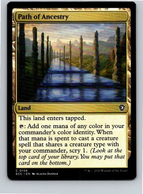 Magic the Gathering Path of Ancestry Lorwyn Eclipsed Commander MTG Free Shipping