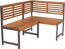 MX Gartenbank Eckbank Balkonmöbel Sitzbank Holzbank kleine Bank