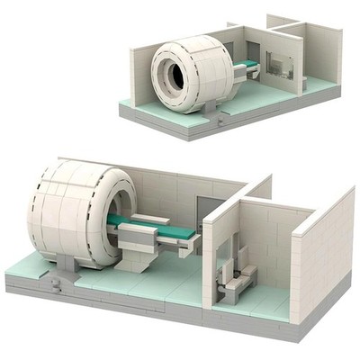 MRI Machine 523pc Building Block Set - Educational MRI Scanner Technician Model