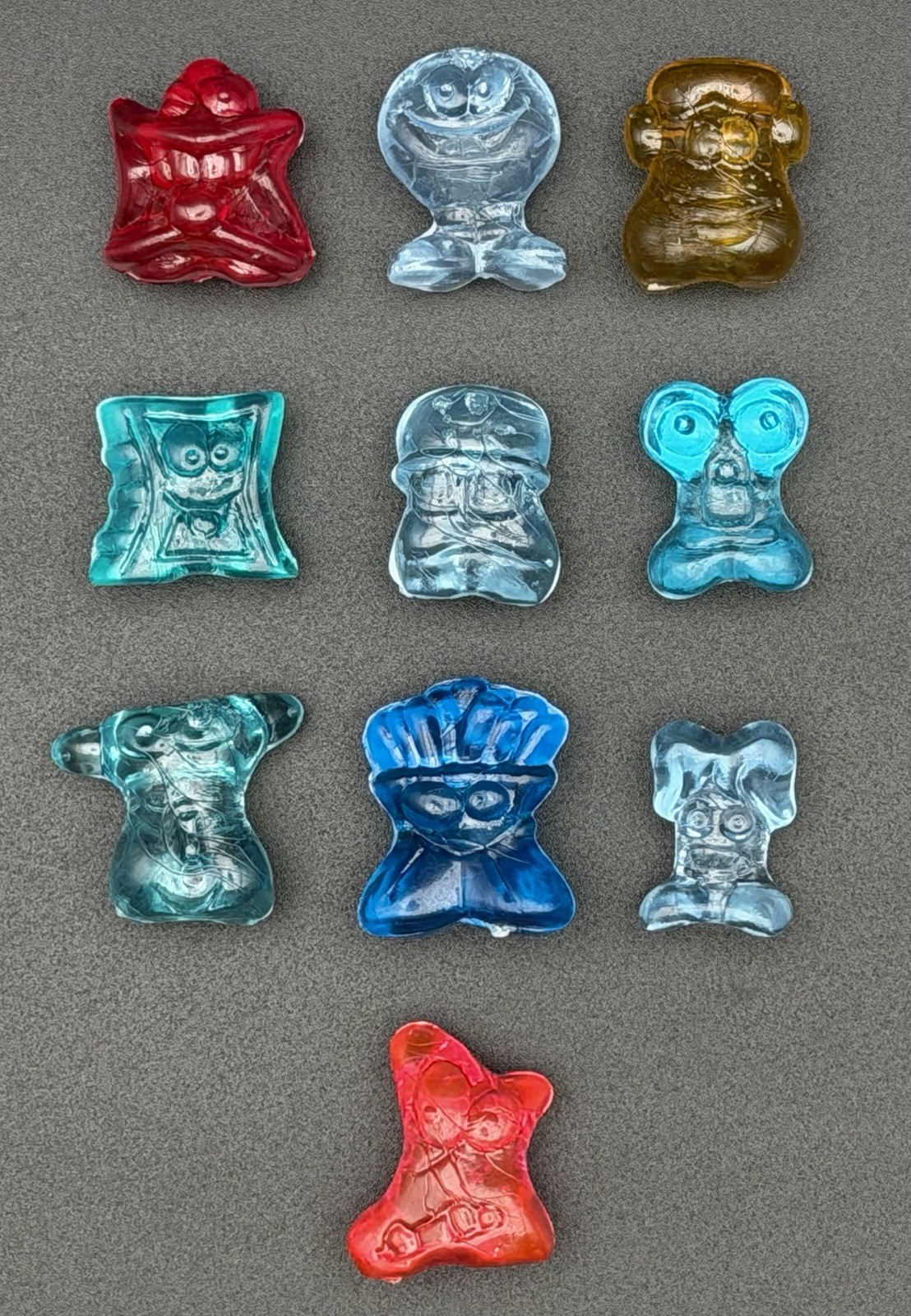 Lot 10 Classic Hielocos Coca-Cola Series 1 Crazy Bones Brazil 1990s