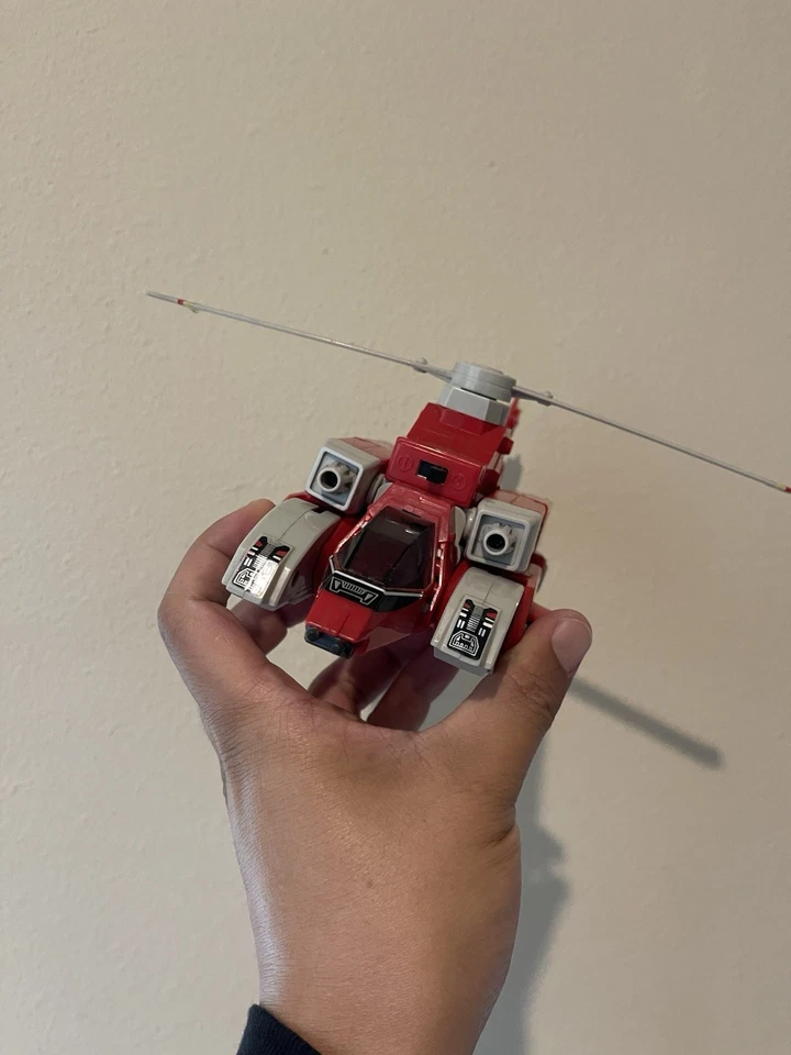 De colección 1985 Gobots Robo Machine Cabrestante Robo Helicóptero Foto 3 de 4