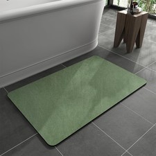 Bath Mat Rug-Rubber Backing Non Slip Quick Dry Absorbent Thin Bathroom Rugs Fit