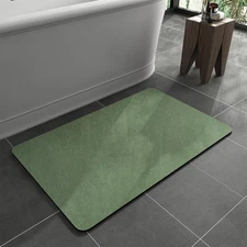 Bath Mat Rug-Rubber Backing Non Slip Quick Dry Absorbent Thin Bathroom Rugs Fit