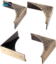 Metal Corner Protector 4 Pcs Antique Edge Safety Guard Cabinet Furniture Corner