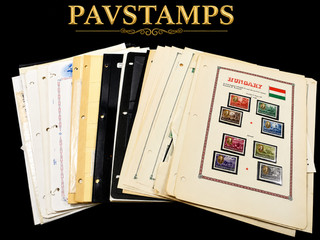 HUNGARY 100s of Stamps hinged/mounted on pages others